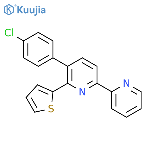 2,2'-Bipyridine, 5-(4-chlorophenyl)-6-(2-thienyl)- structure