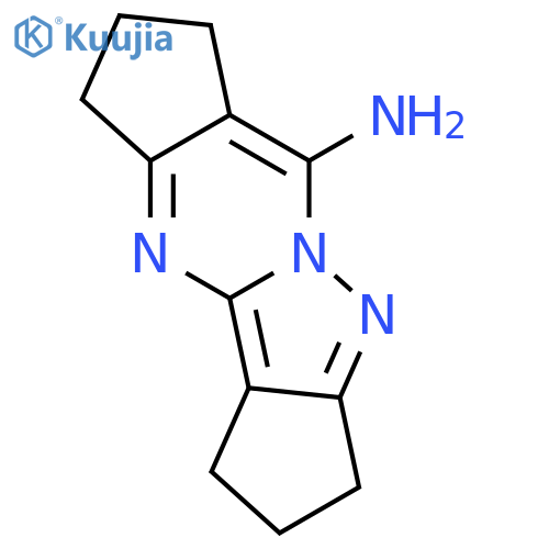 1,2,3,7,8,9-Hexahydrocyclopentadcyclopenta3,4pyrazolo1,5-apyrimidin-6-amine structure