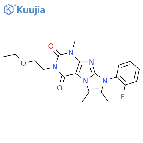 3-(2-ethoxyethyl)-8-(2-fluorophenyl)-1,6,7-trimethyl-1H,2H,3H,4H,8H-imidazo1,2-gpurine-2,4-dione structure