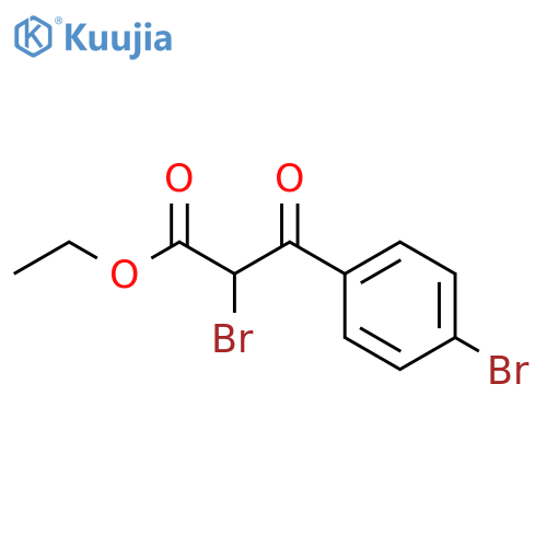 Benzenepropanoic acid, a,4-dibromo-b-oxo-, ethyl ester structure