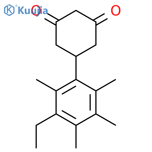1,3-Cyclohexanedione, 5-(3-ethyl-2,4,5,6-tetramethylphenyl)- structure