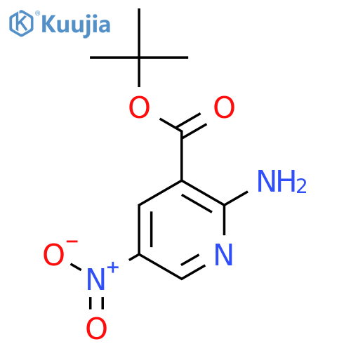 3-Pyridinecarboxylic acid, 2-amino-5-nitro-, 1,1-dimethylethyl ester structure
