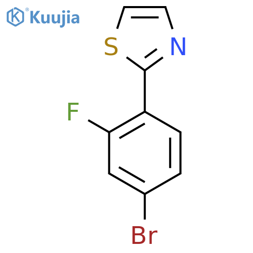 2-(4-Bromo-2-fluorophenyl)thiazole structure