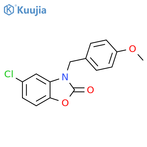 5-chloro-3-(4-methoxyphenyl)methyl-2,3-dihydro-1,3-benzoxazol-2-one structure