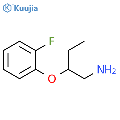 1-(1-Aminobutan-2-yl)oxy-2-fluorobenzene structure