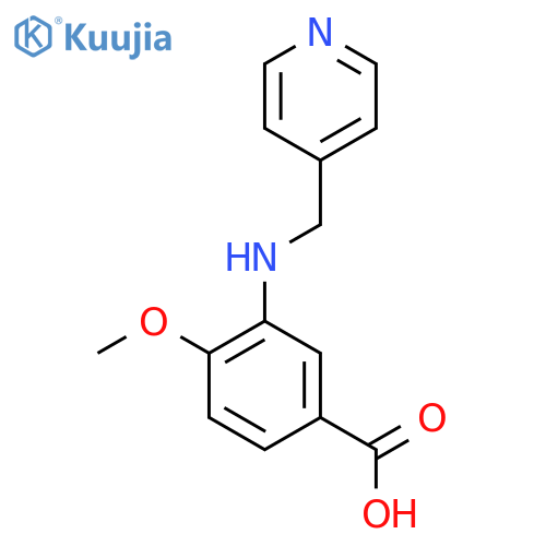 4-Methoxy-3-(pyridin-4-ylmethyl)-amino-benzoicacid structure