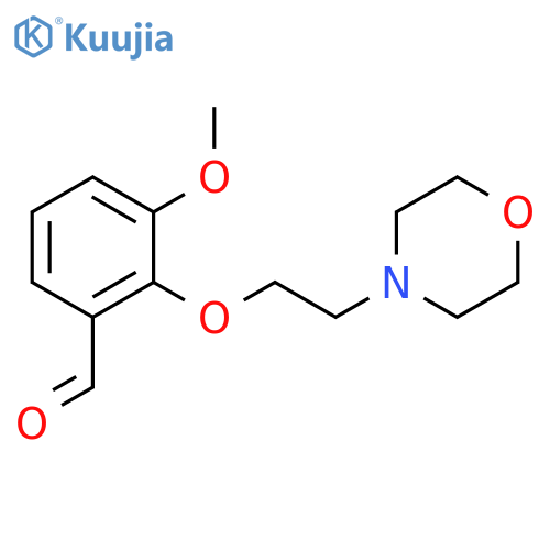 3-methoxy-2-[2-(morpholin-4-yl)ethoxy]benzaldehyde structure