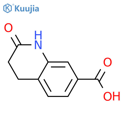 2-Oxo-1,2,3,4-tetrahydroquinoline-7-carboxylic acid structure