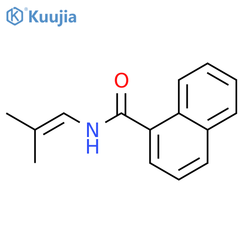 1-Naphthalenecarboxamide, N-(2-methyl-1-propenyl)- structure
