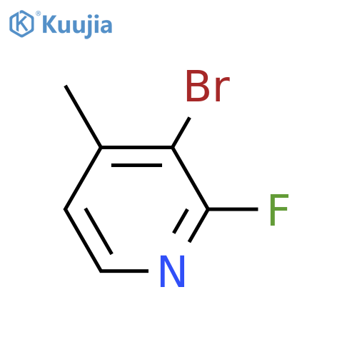3-Bromo-2-fluoro-4-methylpyridine structure