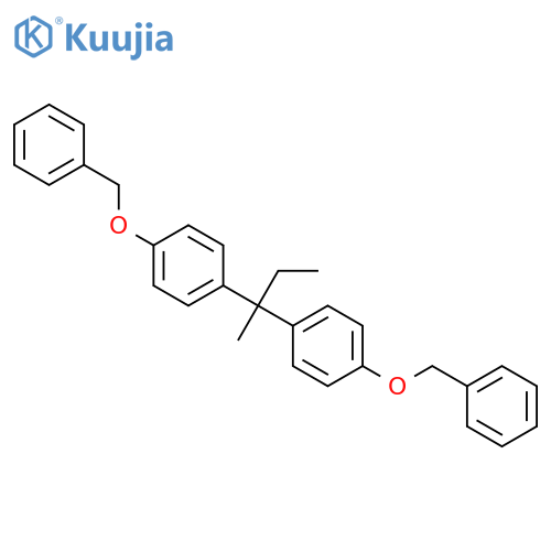 Benzene, 1,1'-(1-methylpropylidene)bis[4-(phenylmethoxy)- structure