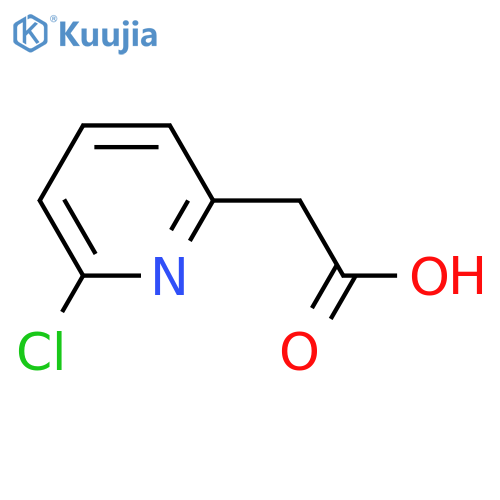 2-(6-chloro-2-pyridyl)acetic acid structure