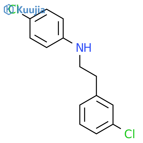 4-Chloro-N-(3-chlorophenethyl)aniline structure