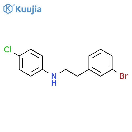 Benzeneethanamine,3-bromo-N-(4-chlorophenyl)- structure