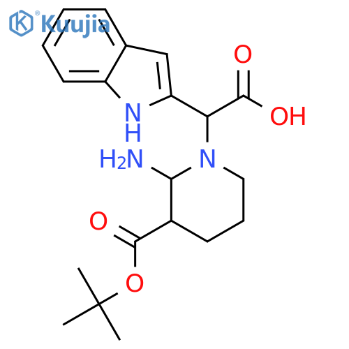 (3-BOC-AMINO-PIPERIDIN-1-YL)-(1H-INDOL-2-YL)-ACETIC ACID structure