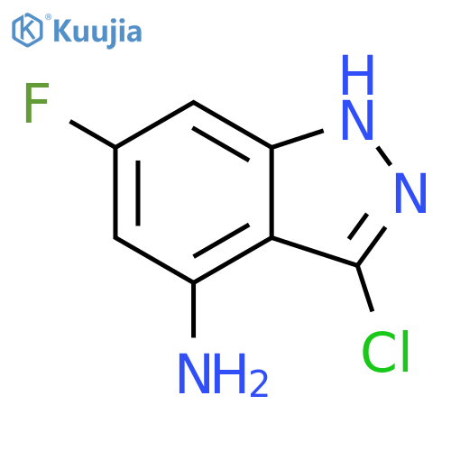 4-Amino-3-chloro-6-fluoroindazole structure