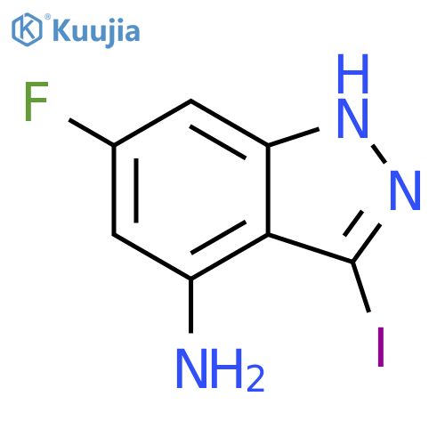 4-Amino-6-fluoro-3-Iodo (1H)indazole structure