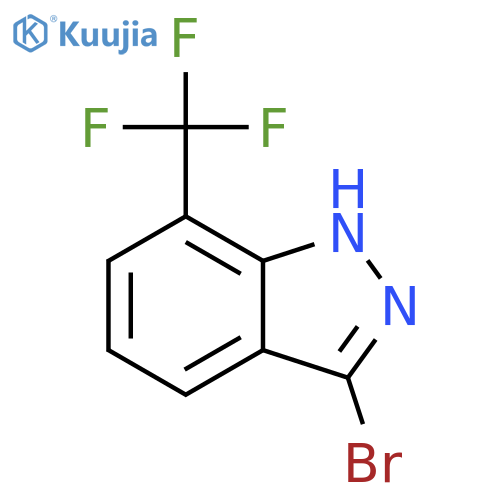 3-Bromo-7-(trifluoromethyl)-1H-indazole structure