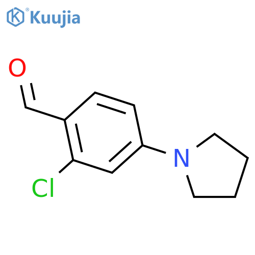 2-Chloro-4-(pyrrolidino)benzaldehyde structure