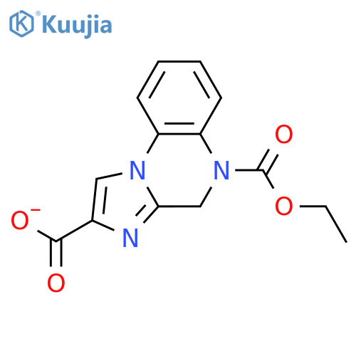 Imidazo[1,2-a]quinoxaline-2,5(4H)-dicarboxylic acid, 5-ethyl ester structure