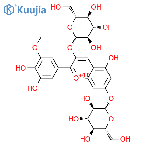 Petunidin 3,7-di-glucoside structure