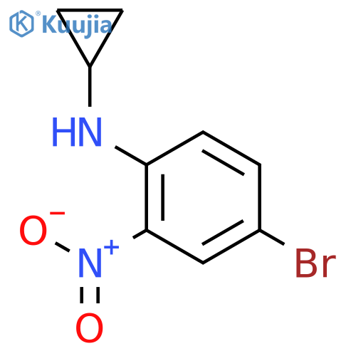 N-Cyclopropyl 4-bromo-2-nitroaniline structure
