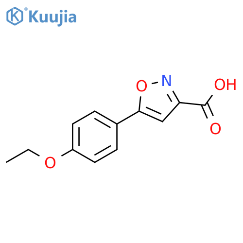 5-(4-ethoxyphenyl)isoxazole-3-carboxylic acid structure