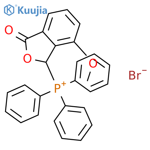 (7-Methoxy-3-oxo-1,3-dihydroisobenzofuran-1-yl)triphenylphosphonium bromide structure