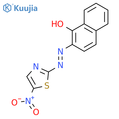 1-Naphthalenol, 2-[(5-nitro-2-thiazolyl)azo]- structure