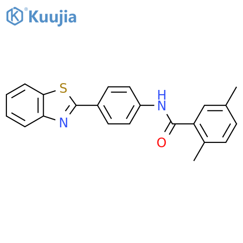N-4-(1,3-benzothiazol-2-yl)phenyl-2,5-dimethylbenzamide structure