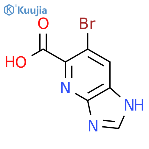 6-BROMO-3H-IMIDAZO[4,5-B]PYRIDINE-5-CARBOXYLIC ACID structure