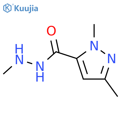 1H-Pyrazole-5-carboxylic acid, 1,3-dimethyl-, 2-methylhydrazide structure