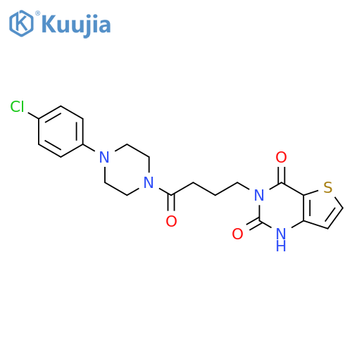 3-{4-4-(4-chlorophenyl)piperazin-1-yl-4-oxobutyl}-1H,2H,3H,4H-thieno3,2-dpyrimidine-2,4-dione structure