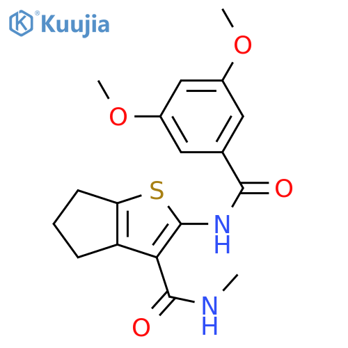 2-(3,5-dimethoxybenzamido)-N-methyl-4H,5H,6H-cyclopentabthiophene-3-carboxamide structure