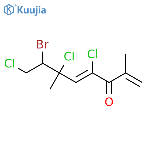 (4Z,6S,7R)-7-bromo-4,6,8-trichloro-2,6-dimethylocta-1,4-dien-3-one structure