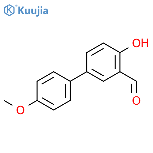 2-hydroxy-5-(4-methoxyphenyl)benzaldehyde structure