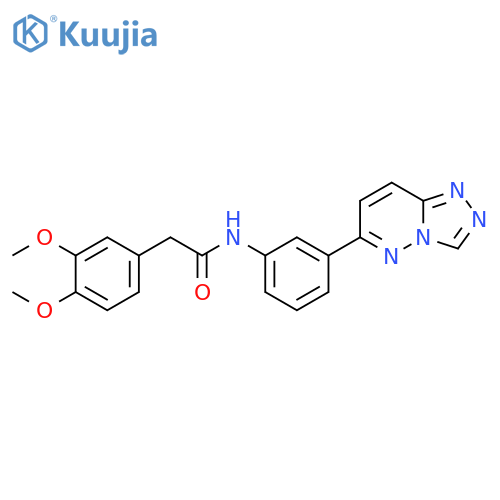 2-(3,4-dimethoxyphenyl)-N-(3-{1,2,4triazolo4,3-bpyridazin-6-yl}phenyl)acetamide structure