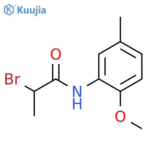 2-Bromo-N-(2-methoxy-5-methylphenyl)propanamide structure