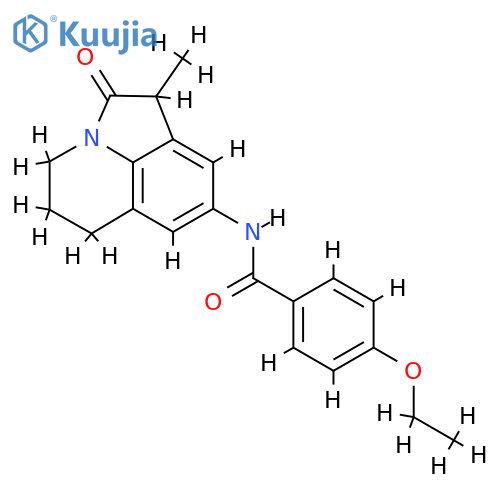 4-ethoxy-N-{3-methyl-2-oxo-1-azatricyclo6.3.1.0^{4,12}dodeca-4,6,8(12)-trien-6-yl}benzamide structure