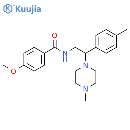 Benzamide, 4-methoxy-N-[2-(4-methylphenyl)-2-(4-methyl-1-piperazinyl)ethyl]- structure