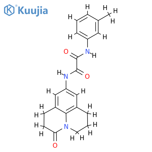 N'-(3-methylphenyl)-N-{2-oxo-1-azatricyclo7.3.1.0^{5,13}trideca-5,7,9(13)-trien-7-yl}ethanediamide structure