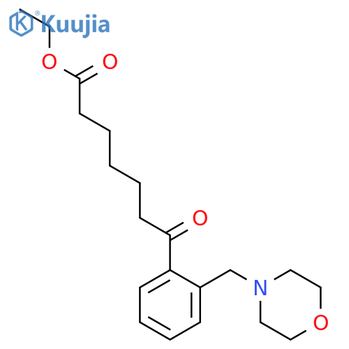 Ethyl 7-2-(morpholinomethyl)phenyl-7-oxoheptanoate structure