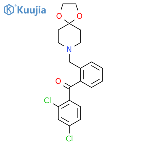 2,4-Dichloro-2'-8-(1,4-dioxa-8-azaspiro-4.5decyl)methylbenzophenone structure