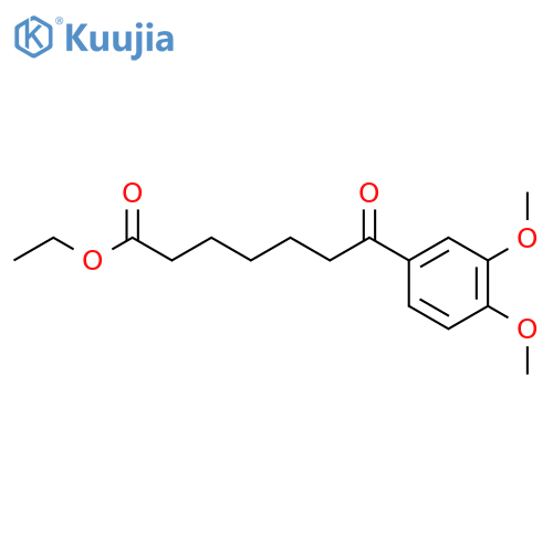 Ethyl 7-(3,4-dimethoxyphenyl)-7-oxoheptanoate structure