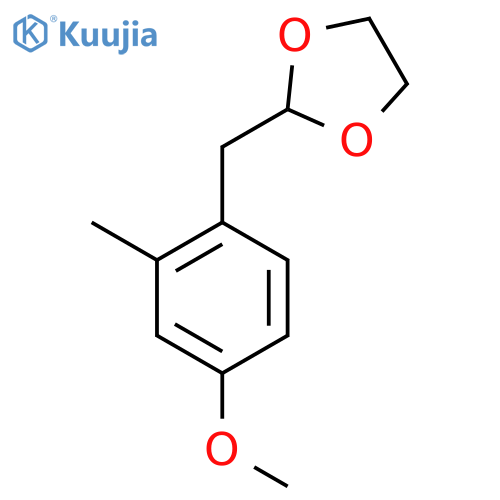 4-Methoxy-2-methyl(1,3-dioxolan-2-ylmethyl)benzene structure