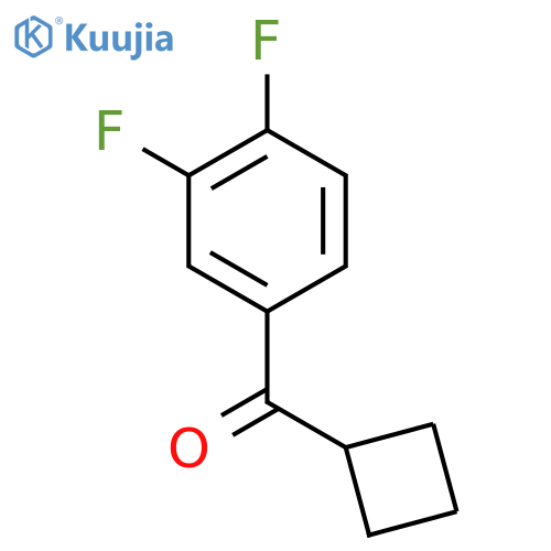 cyclobutyl-(3,4-difluorophenyl)methanone structure