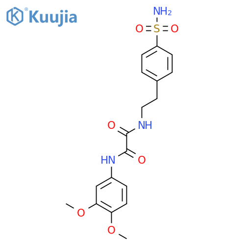 N'-(3,4-dimethoxyphenyl)-N-2-(4-sulfamoylphenyl)ethylethanediamide structure