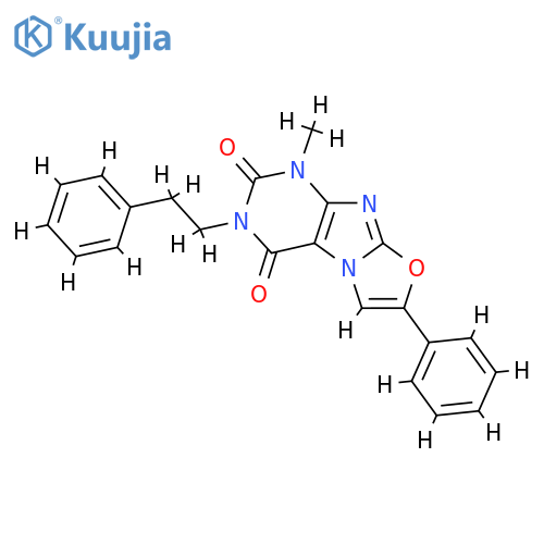 1-methyl-7-phenyl-3-(2-phenylethyl)-1H,2H,3H,4H-1,3oxazolo3,2-gpurine-2,4-dione structure