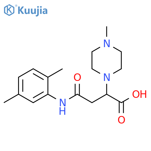 1-Piperazineacetic acid, α-[2-[(2,5-dimethylphenyl)amino]-2-oxoethyl]-4-methyl- structure