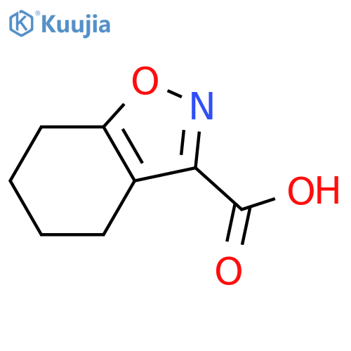4,5,6,7-tetrahydro-1,2-benzoxazole-3-carboxylic acid structure